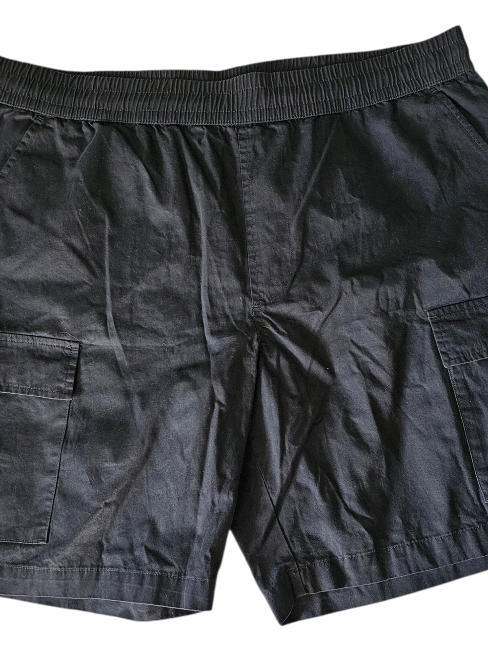 Target Men's Black Cargo Shorts with Elastic Waist